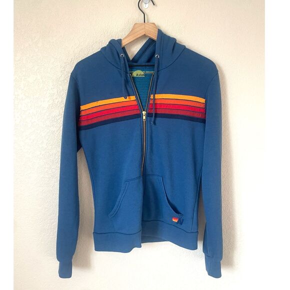 Aviator Nation Tops - Aviator Nation 5 STRIPE HOODIE, Size Small